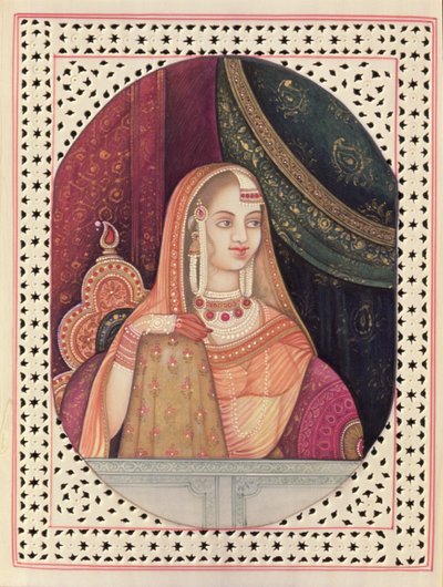 Portrait of Jodhabai, Chief Queen to Emperor Akbar by School Indian