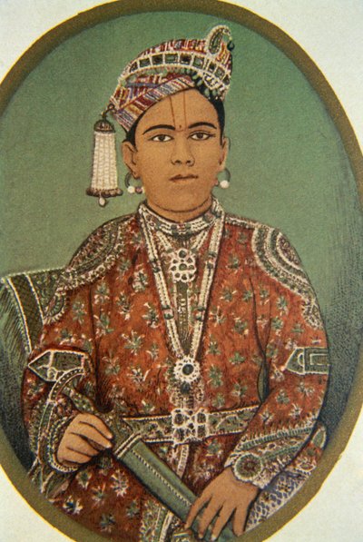 Portrait of Maharaja Ganga Singh, Bikaner, Rajasthan by School Indian