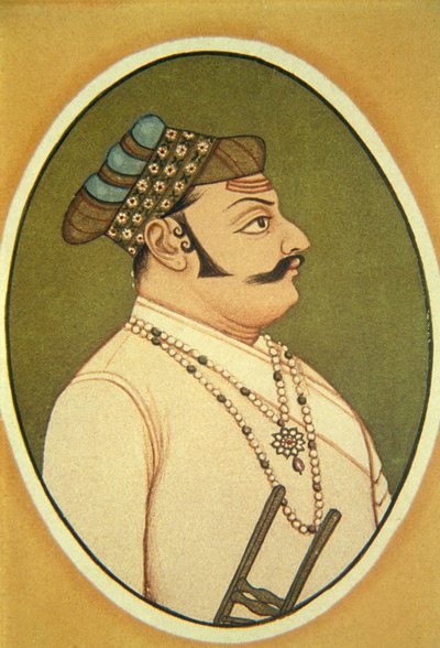 Portrait of Maharaja Udai Singh, Udaipur, Rajasthan, India by School Indian