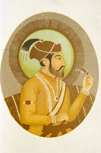 Portrait of Mughal Emperor Aurangzeb by School Indian