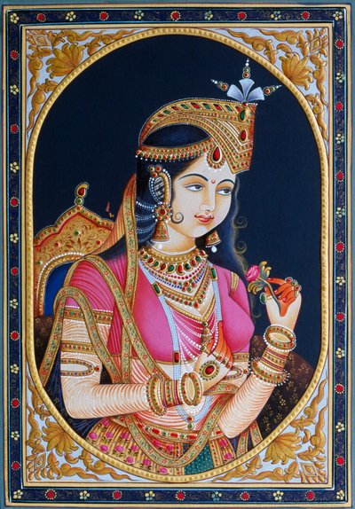 Portrait of Mumtaz Mahal by School Indian