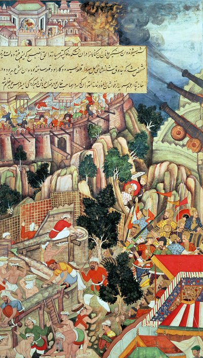 Scene from Mining Operations at the Siege of Chittorgarh, from the 