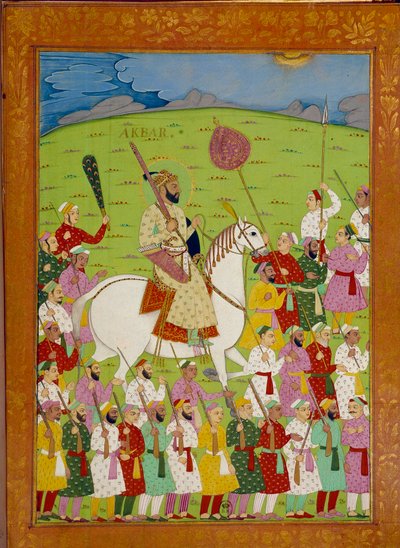 Sultan Akbar and the Court of Shah Alem by School Indian