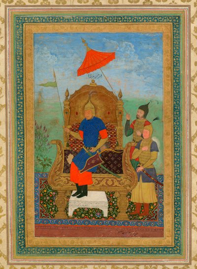 Portrait of Tamerlane by School Iranian