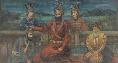 The Crowning of Mohammad Shah Gurkani by Nader Shah by School Iranian