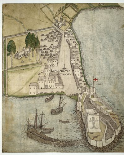 The Castle and Town of Carrickfergus, Ireland by School Irish