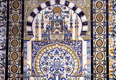 Tunisia in Kairouan: decoration of the Mosque by School Islamic