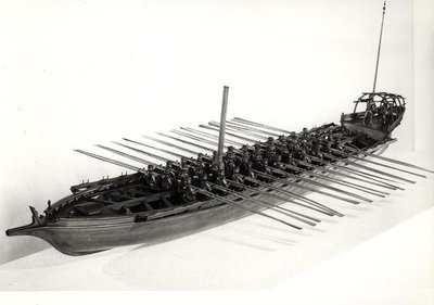 A Model of a Venetian Frigate by School Italian