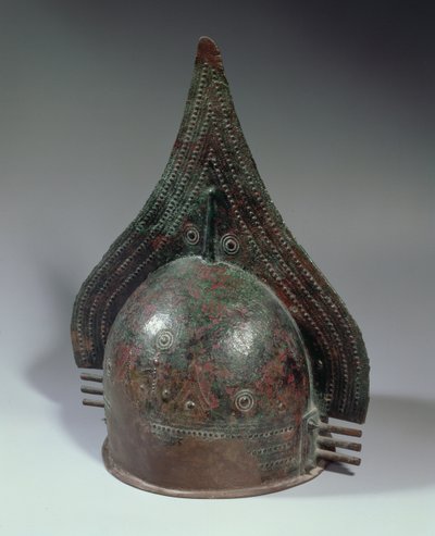 Bronze helmet, Villanovan period by School Italian