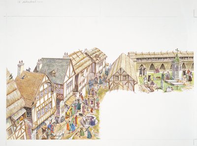 France, Middle Ages - reconstruction of everyday life in a village by School Italian
