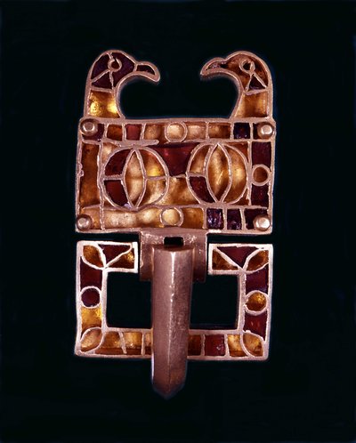Gothic Fibula. 6th Century AD. Milan, Castle Museum by School Italian