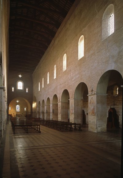 Interior View of the Church of Saint Vincent and Saint Anasthasius by School Italian