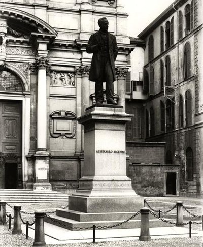 Monument to Alessandro Manzoni (1785-1873) by School Italian