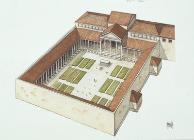 Reconstructed Forum built by Titus Flavius Vespasianus by School Italian