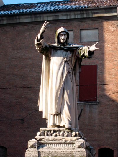 Statue of Jerome Savonarola by School Italian