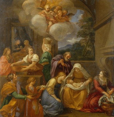 The Birth of John the Baptist by School Italian