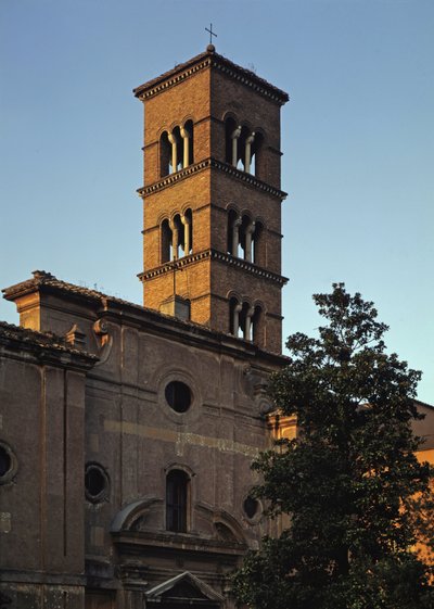 View of the church of San Sisto vecchio by School Italian