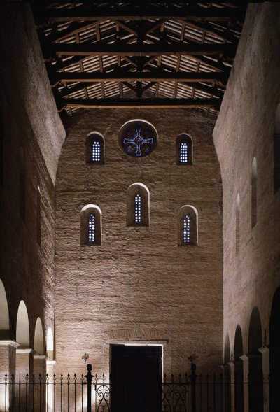 View of the Counterfacade of the Church of Saint Vincent and Saint Anasthasus, Abbey of the Three Fountains by School Italian