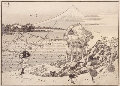 Autumn Winds, Fuji In Distance by School Japanese