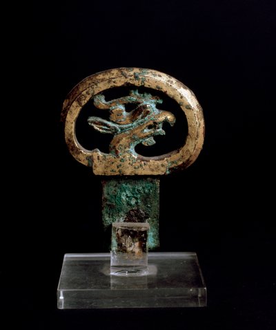 Bronze handle with griffin