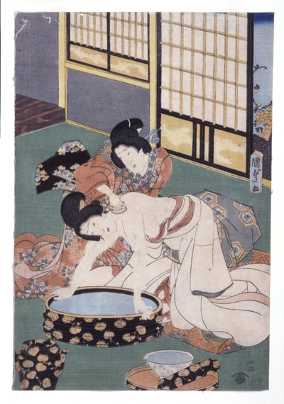 Companion Wiping Powder Off Woman