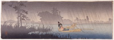 Crossing A River In The Rain by School Japanese