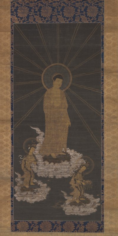 Descent of Amida, or Raigo, Muromachi Period c.1333-1568 by School Japanese