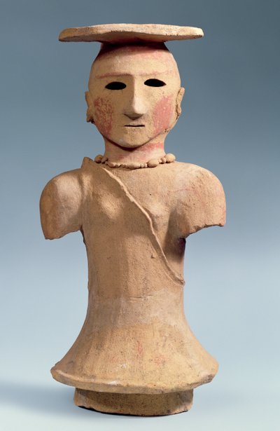 Haniwa figure of a shamaness, 5th-6th century by Japanese School