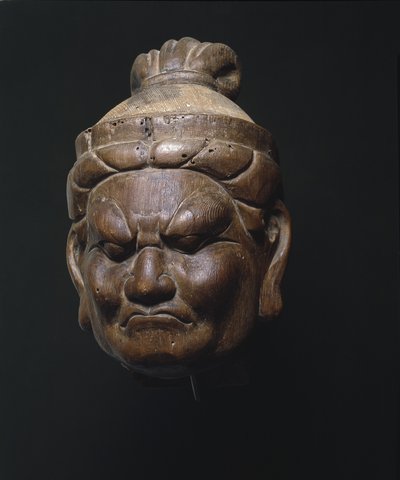 Head of a Heavenly King, Lokapala by Japanese School