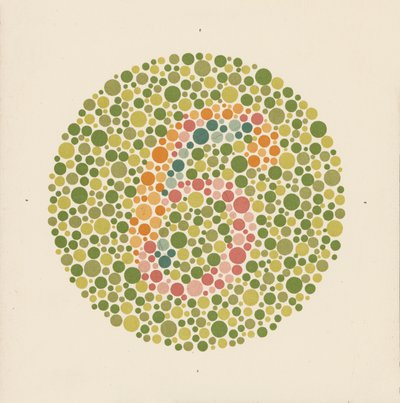 Ishihara color test to detect color blindness by School Japanese