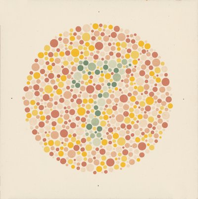 Ishihara color test to detect color blindness by School Japanese