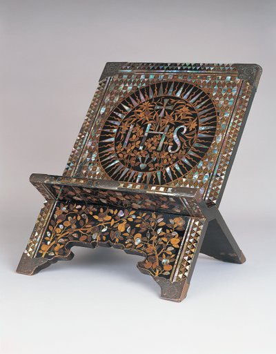 Momoyama Period Christian folding missal stand, late 16th - early 17th century by Japanese School