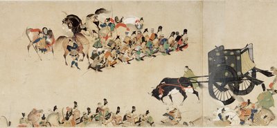 Illustrated Tale of The Civil War, The Imperial Visit to Rokuhara (Fourth Scroll) by School Japanese