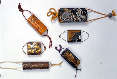 Six Inro, Edo Period (1603-1868) 17th-18th Century by Japanese School
