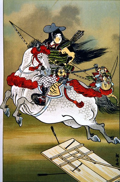 Tomoe, a brave woman warrior of Japan during the Genji and Heishi periods by School Japanese