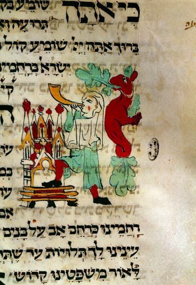 The Call of the Schofar (Detail) by School Jewish