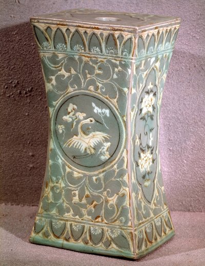 Korean art: ceramic pillow. Koryo period, late 12th century. Museum of Fine Arts, Duksoo Palace, Korea by School Korean
