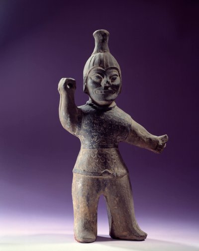 Korean Art: Figurine of Exorcist. Period of the Three Kingdoms (57 BC-668 AD). Paris, Cernuschi Museum by School Korean