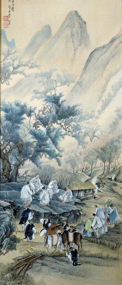 Civilian Koreans and European Catholic Missionaries by School Korean