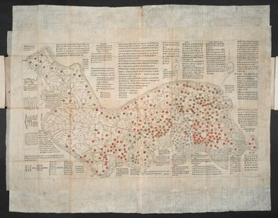 A Map of the Korean Peninsula Originally Created c.1820 by School Korean