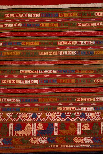 Detail of a Tai Lu skirt, Muang Hun, Udomxai Province, Laos by School Laotian
