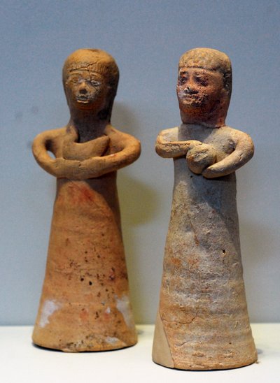 Women Bringing Offerings, from Achziv, Northern Israel, 8th-7th Century BC by School Levantine