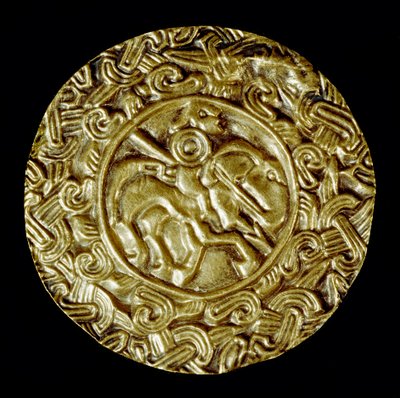 Barbarian Art of Lombardy: Gold Disc by School Lombard
