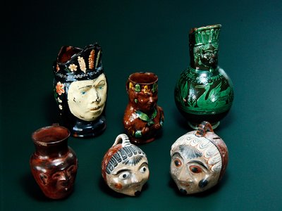 Portrait Pitchers, Late 19th Century to 1930s by School Mexican