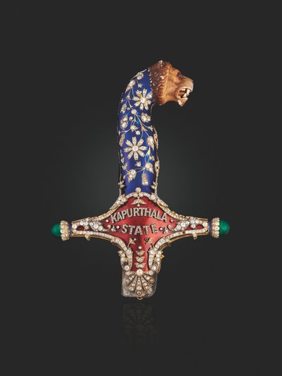 Hilt of the State Sword of Maharaja Jagatjit Singh of Kapurthala, c.1900 by School Mughal