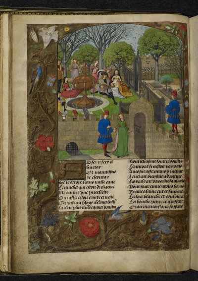 Garden of Pleasure (vellum) by School Netherlandish