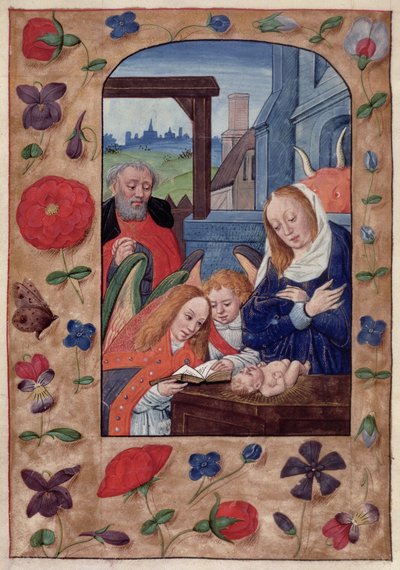 The Nativity, from a Book of Hours by School Netherlandish