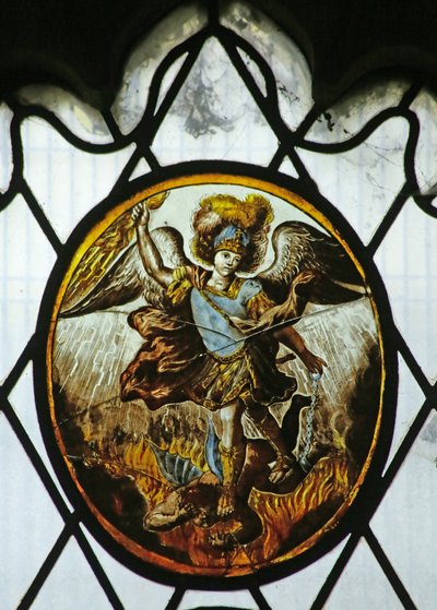Roundel: St Michael by School Netherlandish