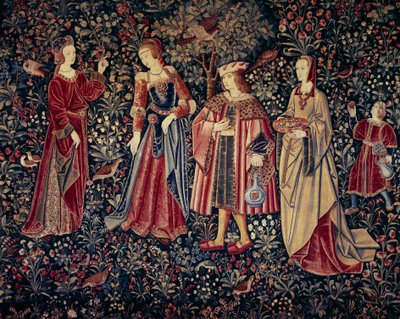 The Curtain of the Seigneuriale Life: The Walk by School Netherlandish