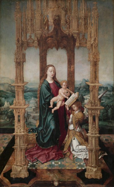 Virgin and Child under a Canopy by School Netherlandish